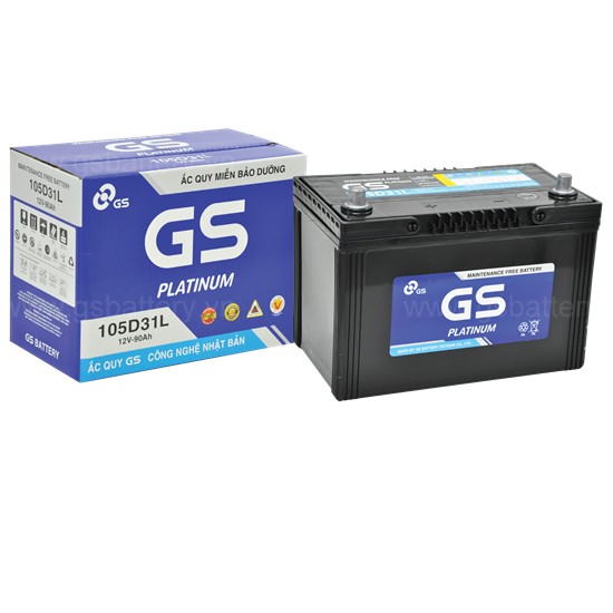 BÌNH ĐIỆN GS MF 105D31R (12V-90AH) BÌNH ĐIỆN GS MF 105D31R (12V-90AH)
